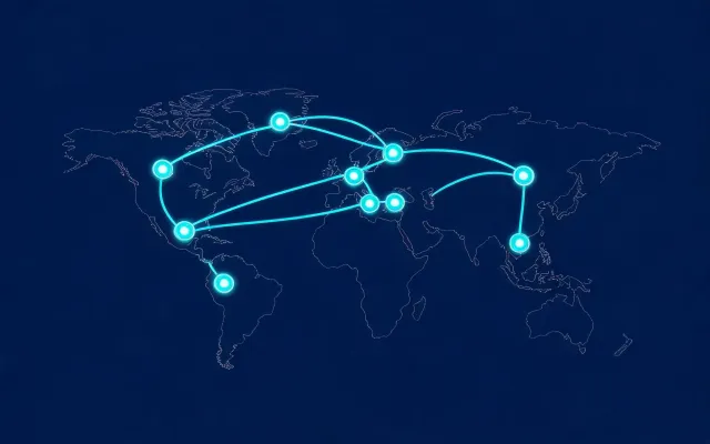 Hyundai regional parts hub and application center map illustration